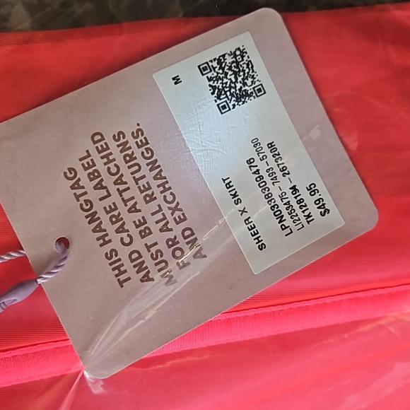 Np Longer Avil NIP SAVAGEXFENTY Sheer X Skirt in Dark Pink/Orange/Red size M - Picture 7 of 9